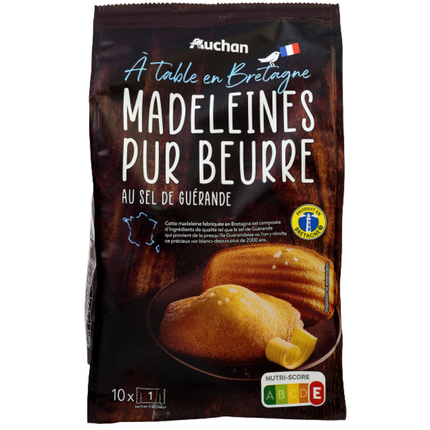 St Michel Madeleines Moelleuses Natures x10 en sachet individuel 250g :  : Epicerie