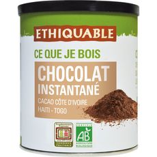 ETHIQUABLE Chocolat en poudre instantané bio 400g