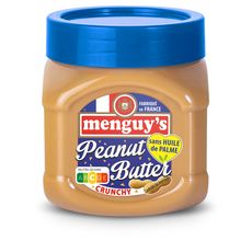 MENGUY'S Beurre de cacahuètes crunchy sans huile palme 454g