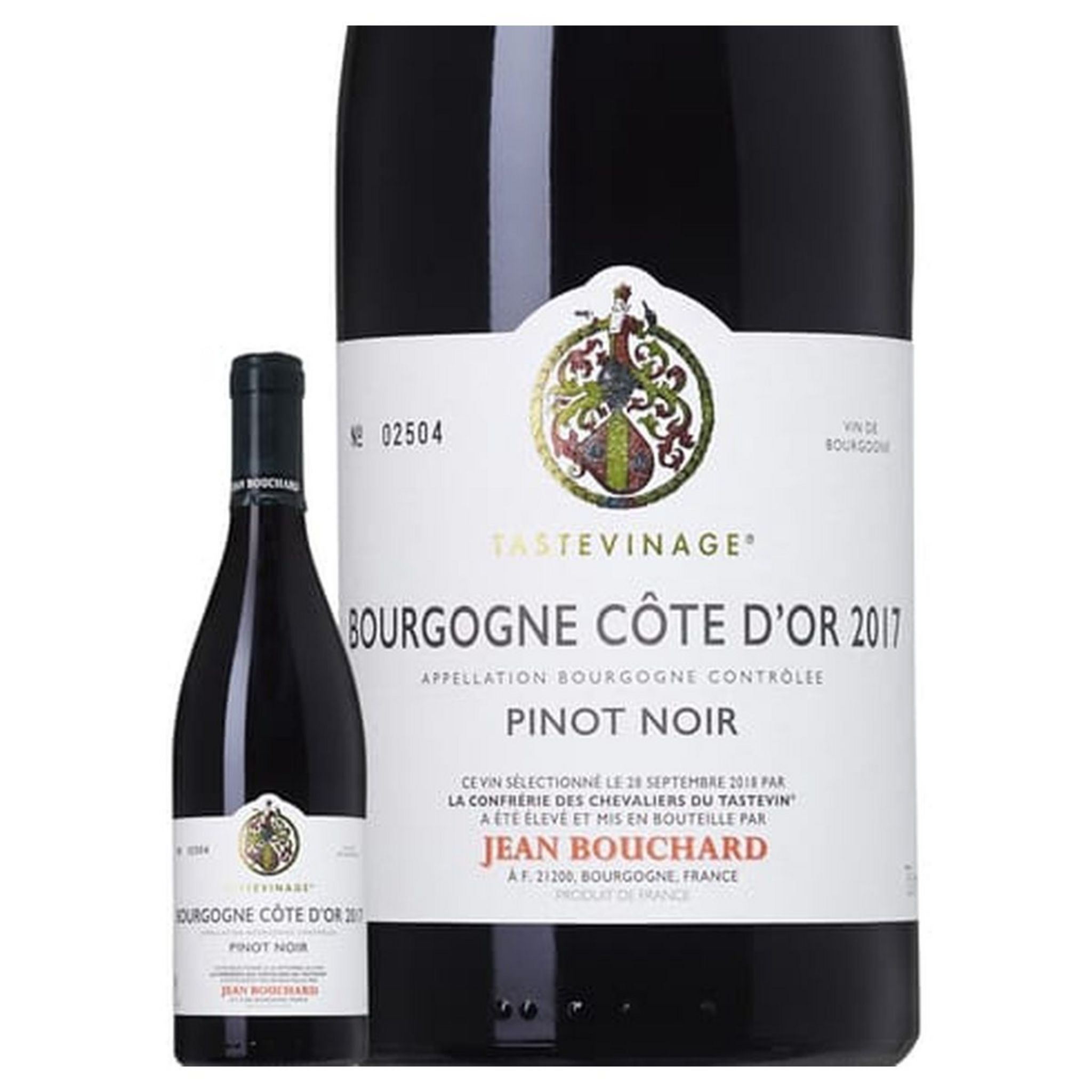 Vin rouge Bourgogne Pinot Noir JEAN BOUCHARD TASTEVINE