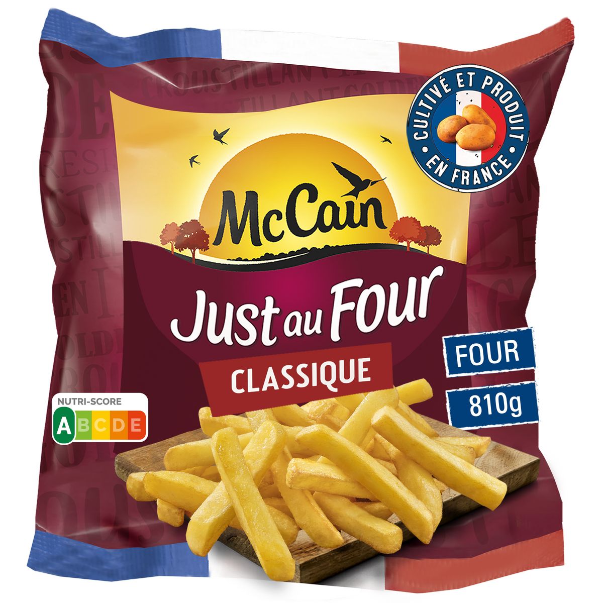 MCCAIN Just au four frites classique 810g