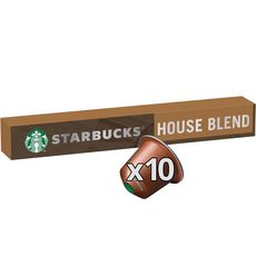 STARBUCKS Capsules de café house blend lungo intensité 8 compatibles Nespresso 10 capsules 57g
