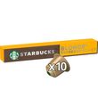 STARBUCKS Caspules de café blonde espresso roast intensité 6 compatibles Nespresso 10 capsules 53g