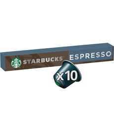 STARBUCKS Capsules de café Espresso roast intensité 11 compatibles Nespresso 10 capsules 57g