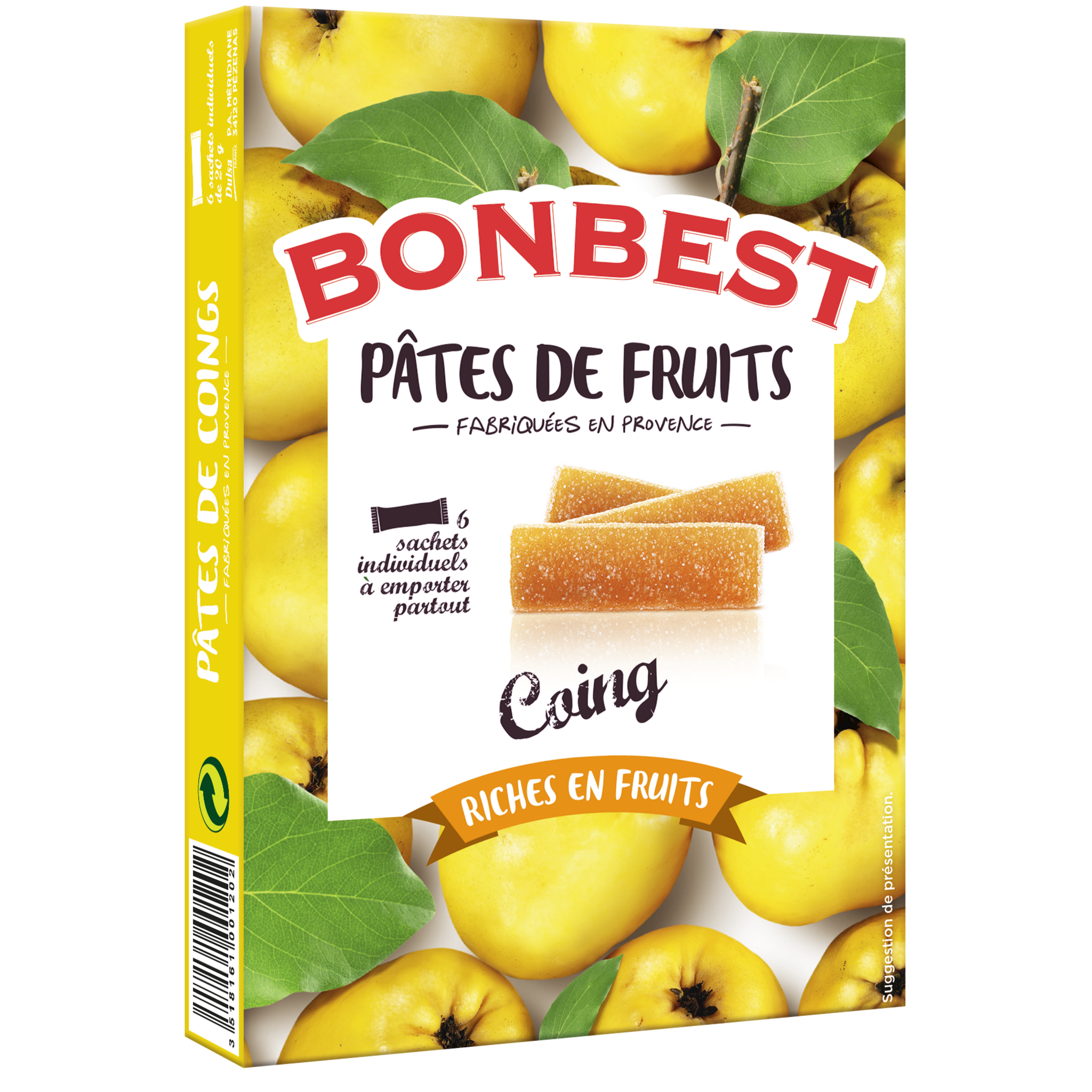 Pâte de fruits Myrtille 85g