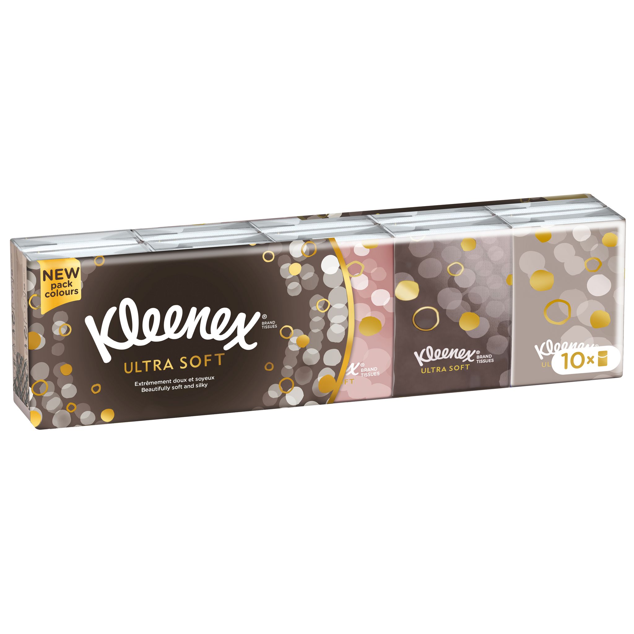 Kleenex Mouchoirs Kleenex Ultra Soft, 70 mouchoirs par boîte plate, paquet  de 8 (total de