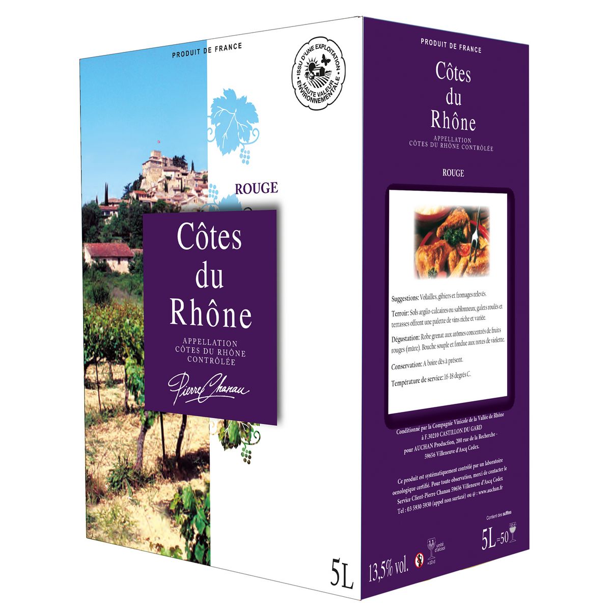 PIERRE CHANAU AOP Côtes-du-Rhône rouge Grand format 5L