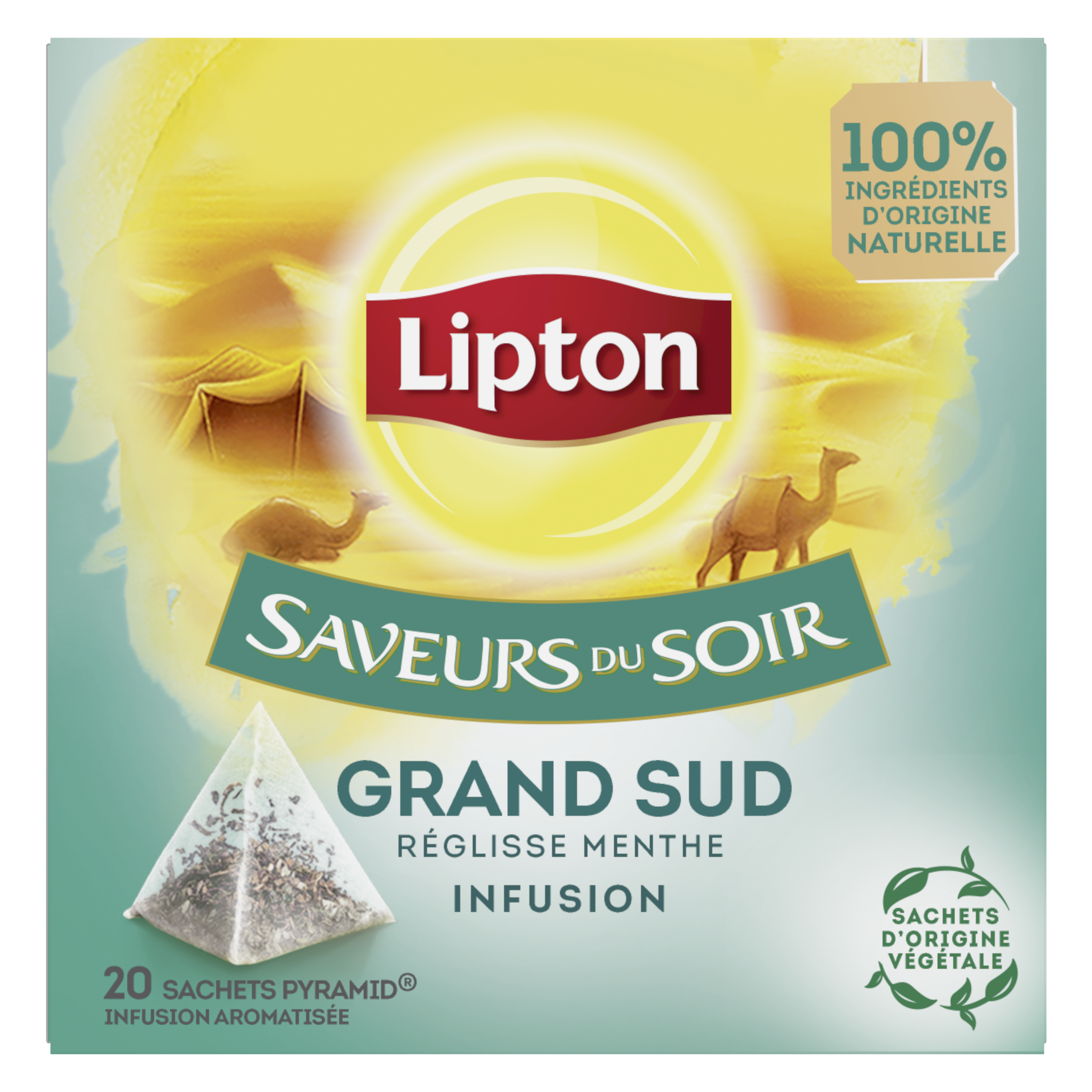 LIPTON Thé noir pêche mangue 20 sachets 36g pas cher 