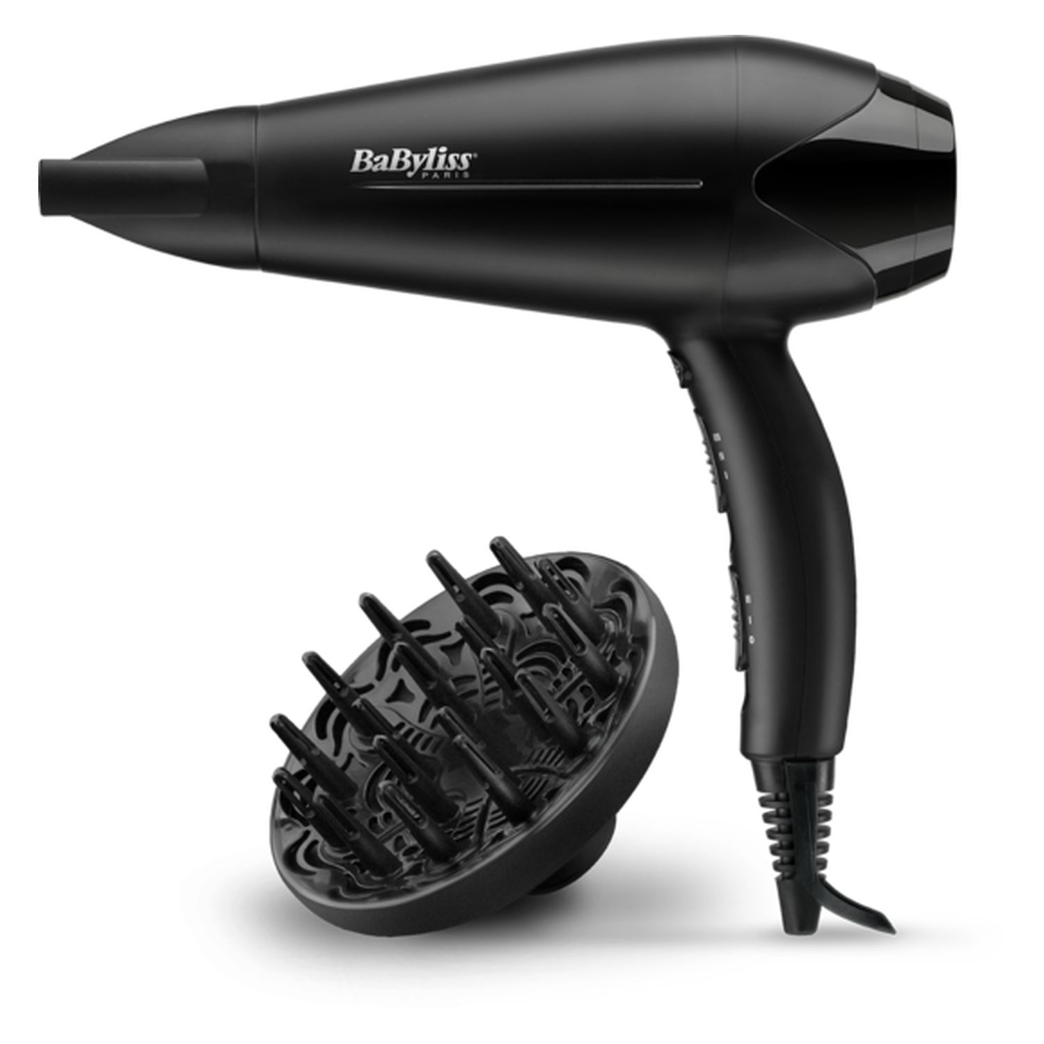 BABYLISS Sèche cheveux avec diffuseur D563DE - Noir pas cher - Auchan.fr