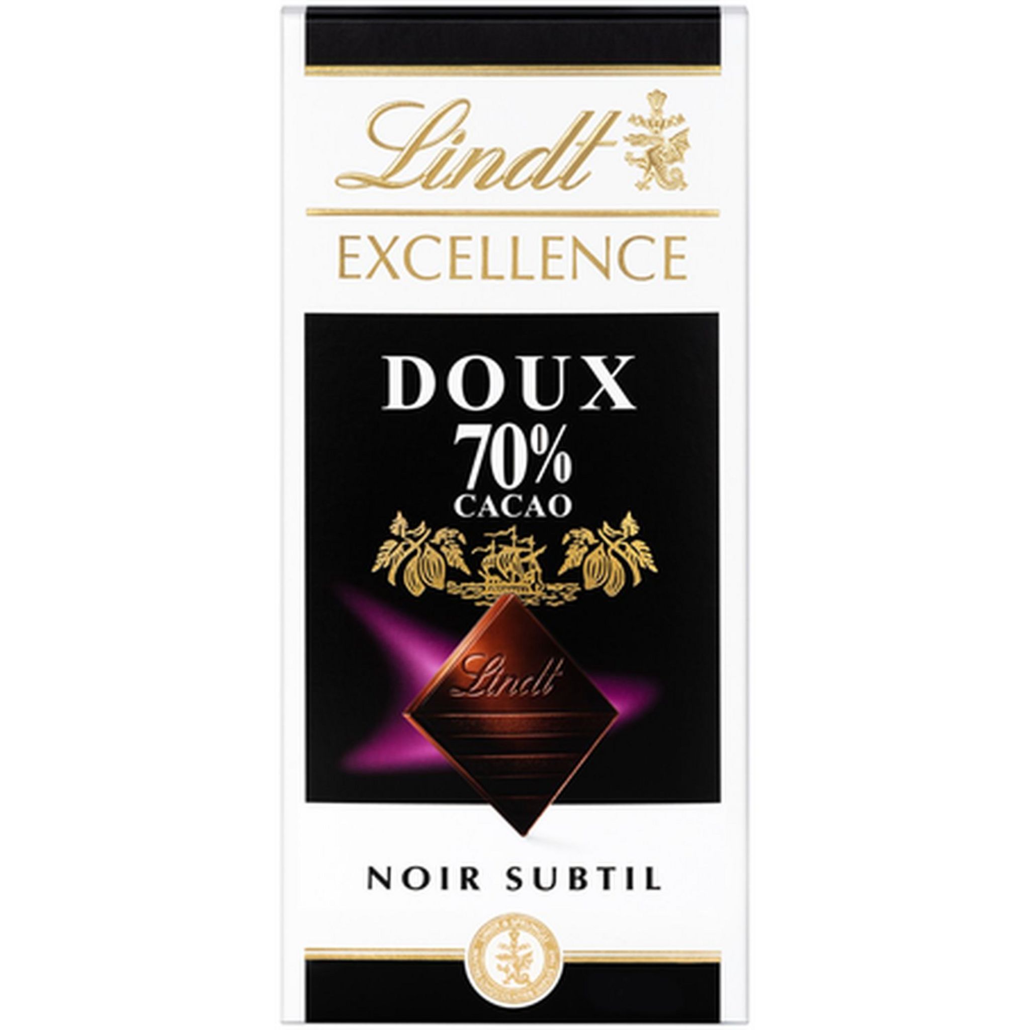 Lindt - Tablette 70% Cacao Doux EXCELLENCE - Chocolat Noir, 100g :  : Epicerie