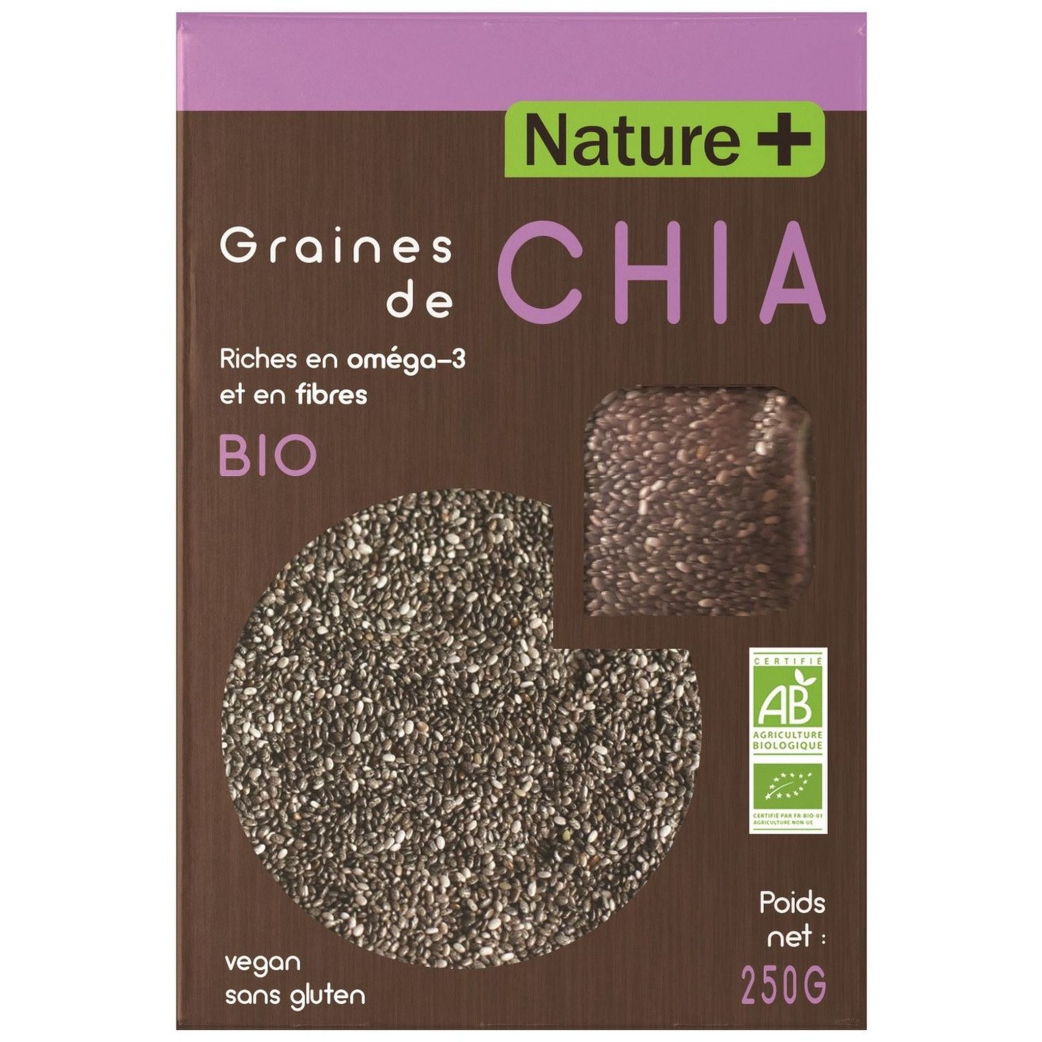 Graine de Chia Bio 500 gr Nature et partage - Achat Nature et partage