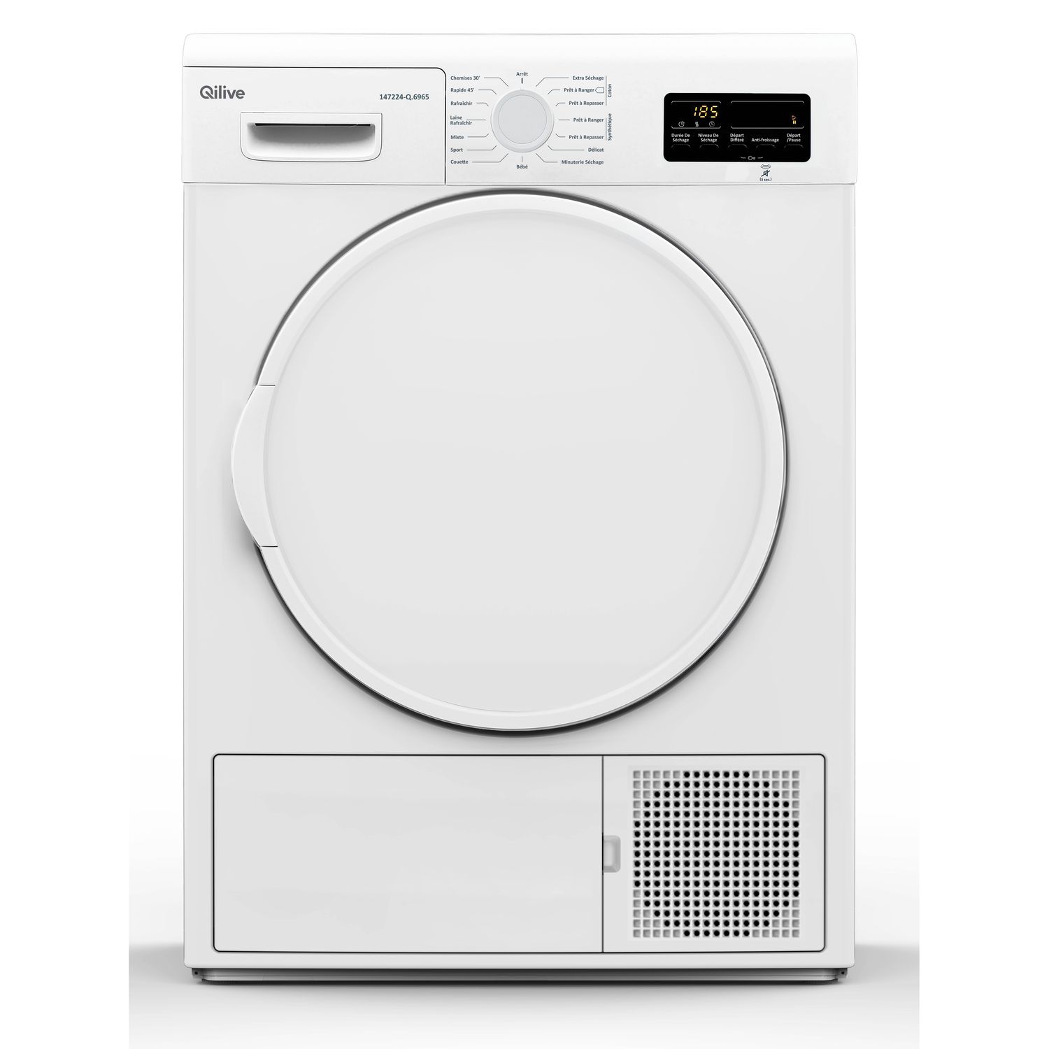 Seche-linge pompe a chaleur BEKO DS8513PA2W - 8 kg - Classe A+ - Blanc