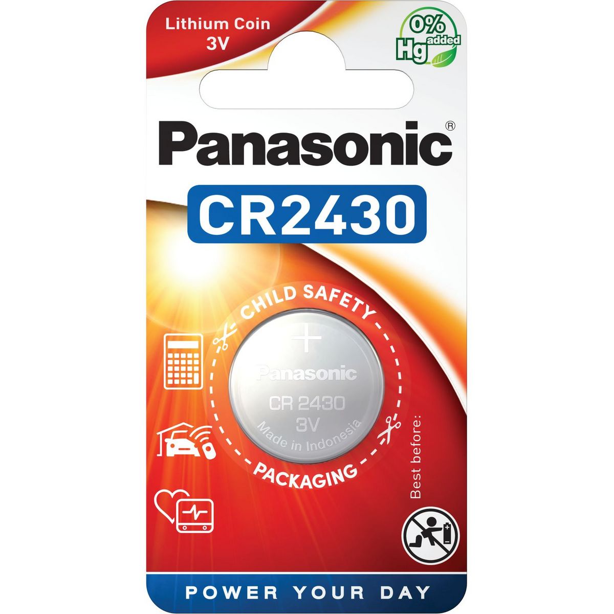PANASONIC 1 Pile CR2430 Lithium