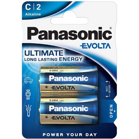 PANASONIC - 2 Piles C LR14 Alkaline Power - Lot de 2 piles Panasonic  Alkaline Power C LR14 Pile recommandée - Livraison gratuite dès 120€