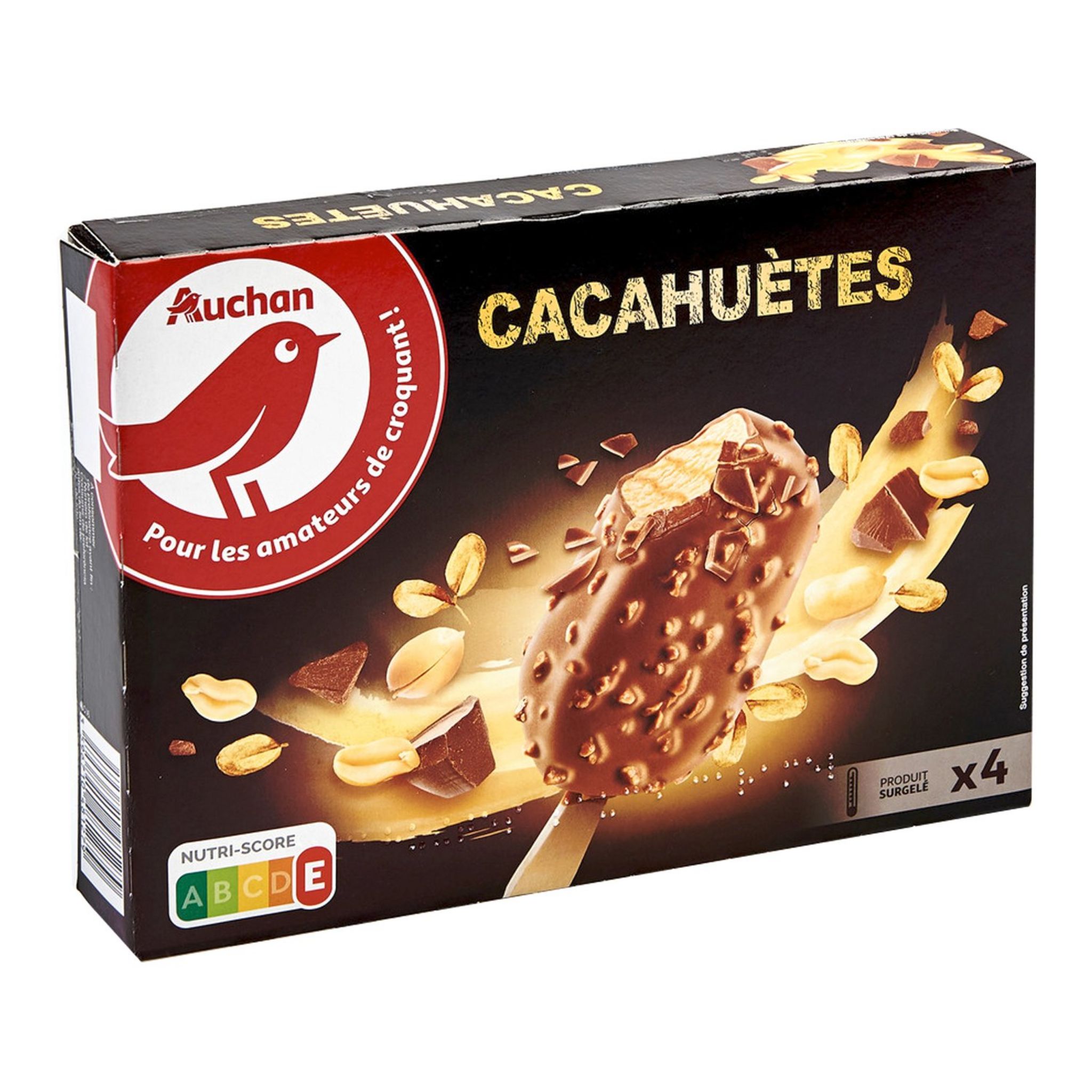 AUCHAN Chokawette bonbons chocolatés à la cacahuète sans colorants  artificiels 330g pas cher 