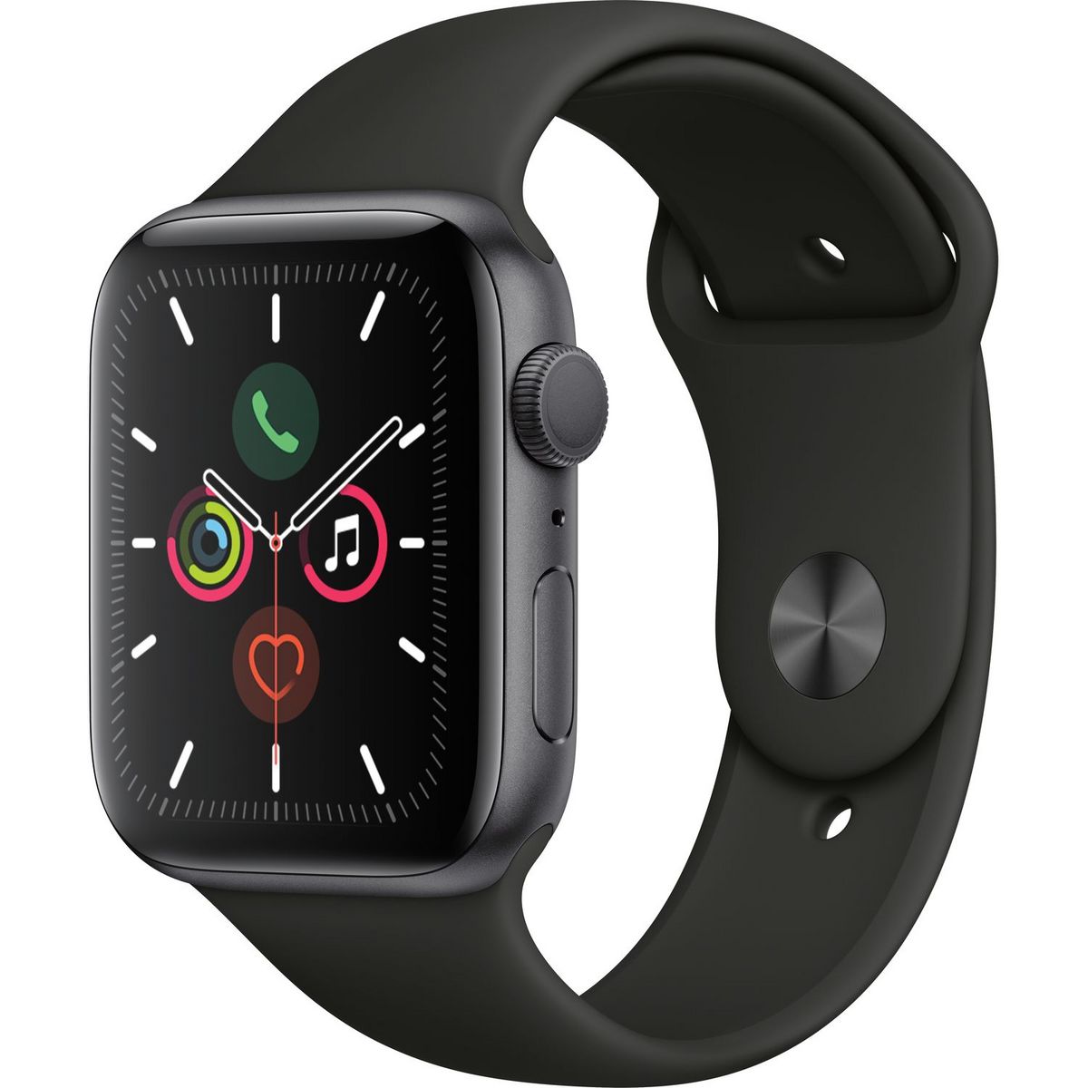 APPLE Montre connectée Apple Watch 44 mm Noir Séries 5 pas cher 