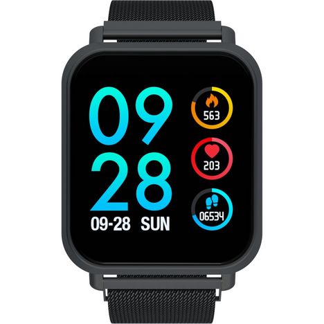 ABYX Montre connect e Fit touch Milano Noir pas cher Auchan