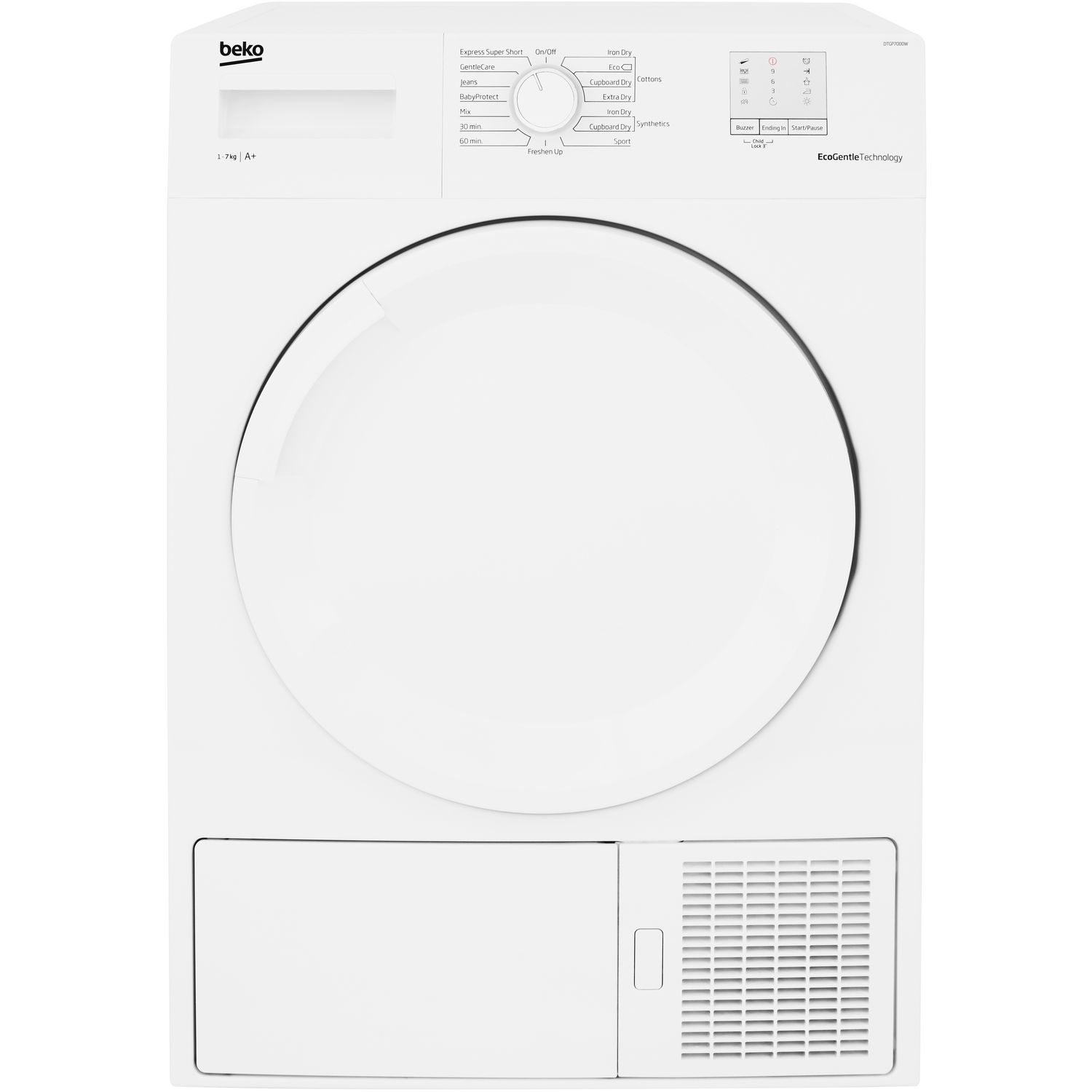 BEKO Sèche linge SLBF94W0, Pompe à chaleur, 9 kg, A++ pas cher 