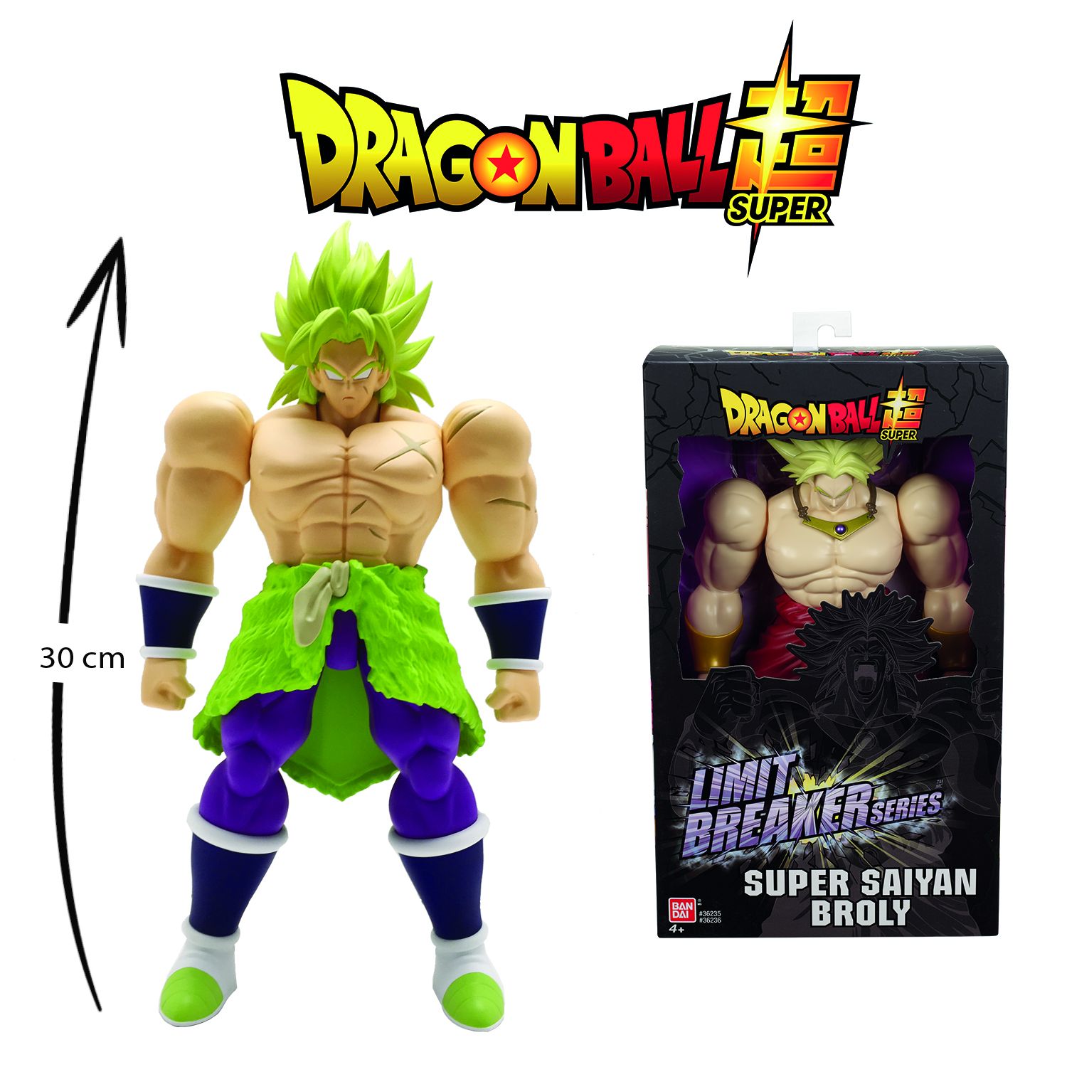 BANDAI Super figurine geante Broly Dragon Ball Z pas cher Auchan