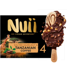 NUII Bâtonnet glacé au café de Tanzanie 4 pièces 266g