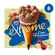 EXTREME Cône glacé cœur fondant chocolat noisettes 6 pièces 426g