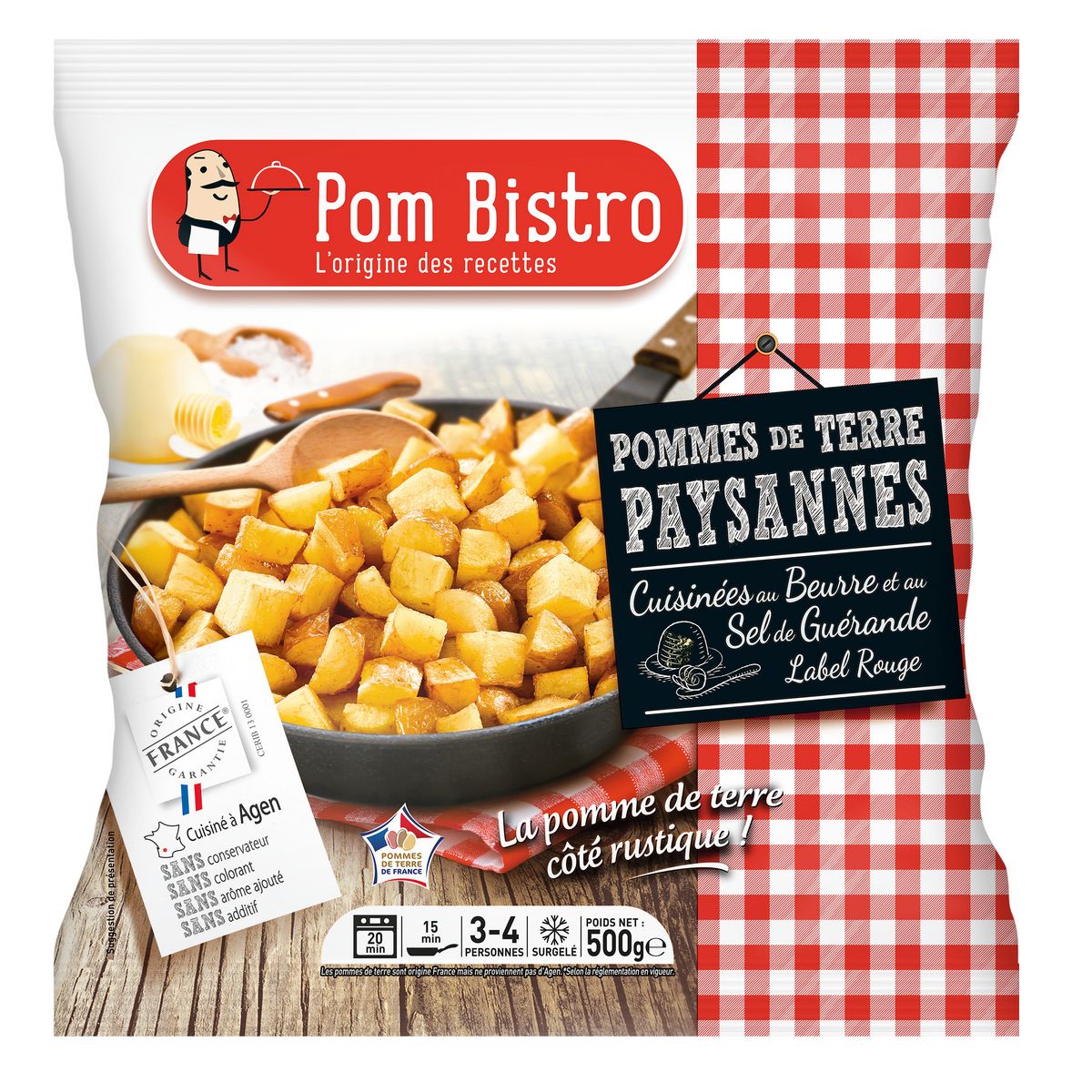 POM BISTRO Authentique pommes de terre rissolées 4 portions 500g