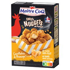 MAITRE COQ Crusty Nugget de poulet cornflakes et fromage  380g