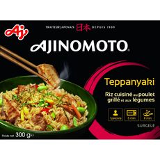 AJINOMOTO Teppanyaki riz blanc cuisiné au poulet grillé et aux légumes 300g