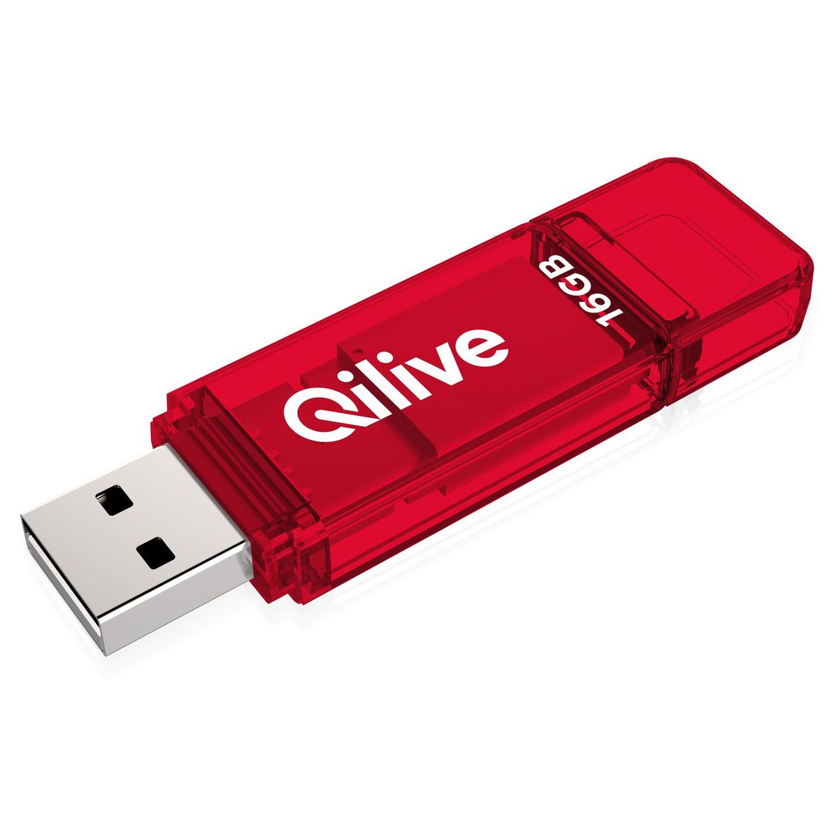 QILIVE Clé USB 16Go 2.0 Q.8391 Rouge pas cher 
