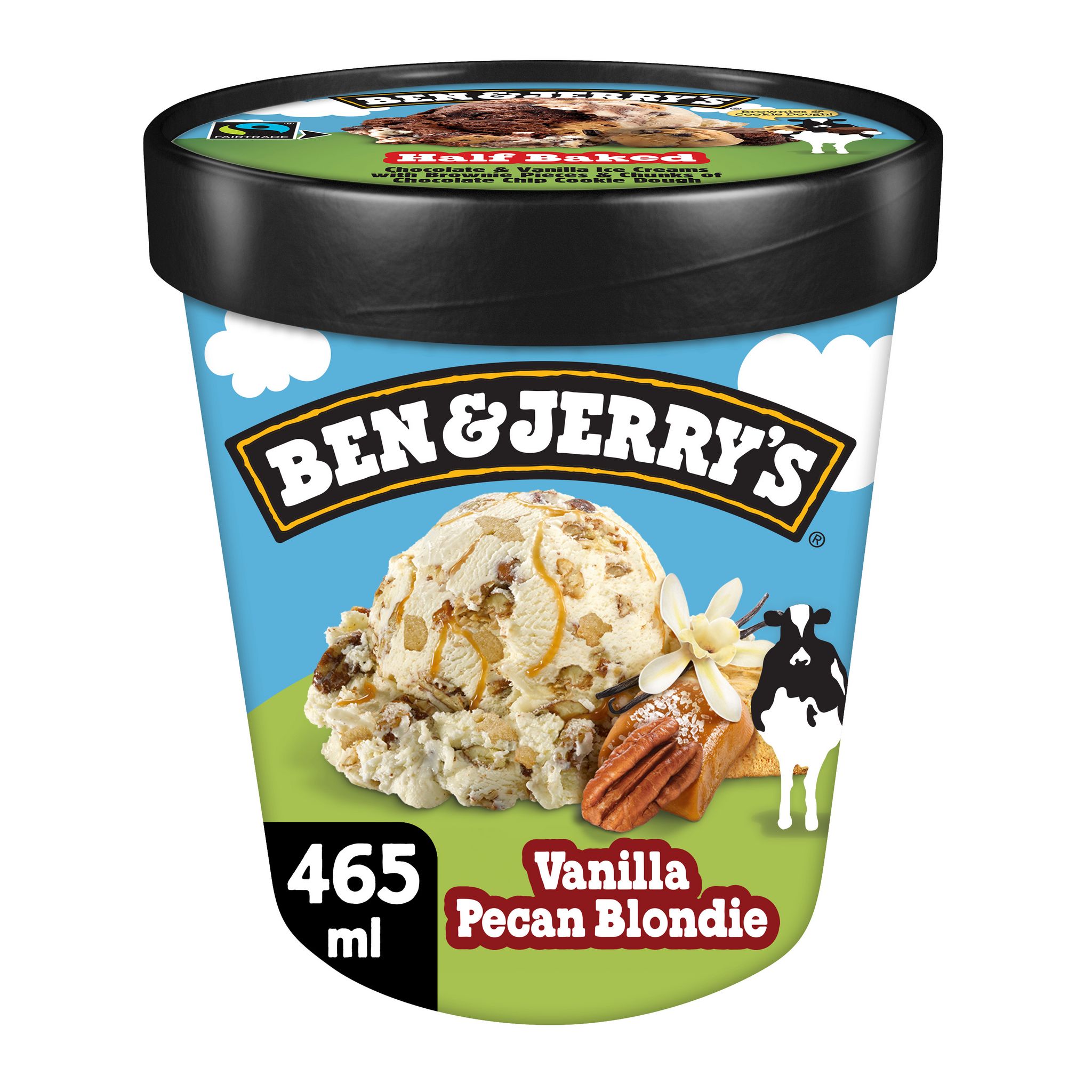 BEN & JERRY'S Pot de crème glacée vanille pécan blondie 414g pas