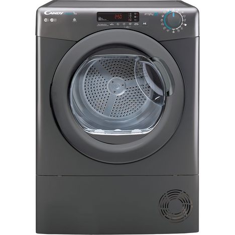 CANDY Sèche linge hublot CSO C10DRGR-S, 10 kg, Condensation, B pas cher 