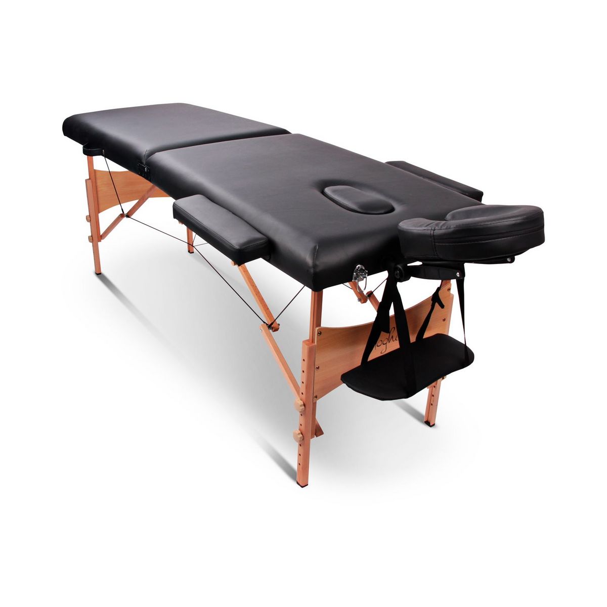 YOGHI Table de massage pliante TDM102 - Noir pas cher 