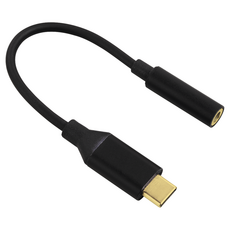 HAMA Adaptateur USB C Micro Jack 3.52 mm Noir