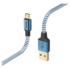 HAMA Câble USB A Micro-USB Bleu 1.5m