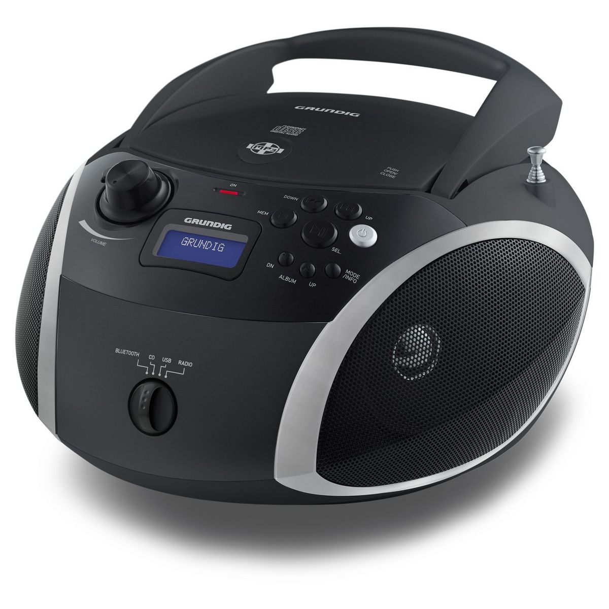 GRUNDIG Radio CD/MP3/USB Bluetooth - Noir - RCD1500BTB