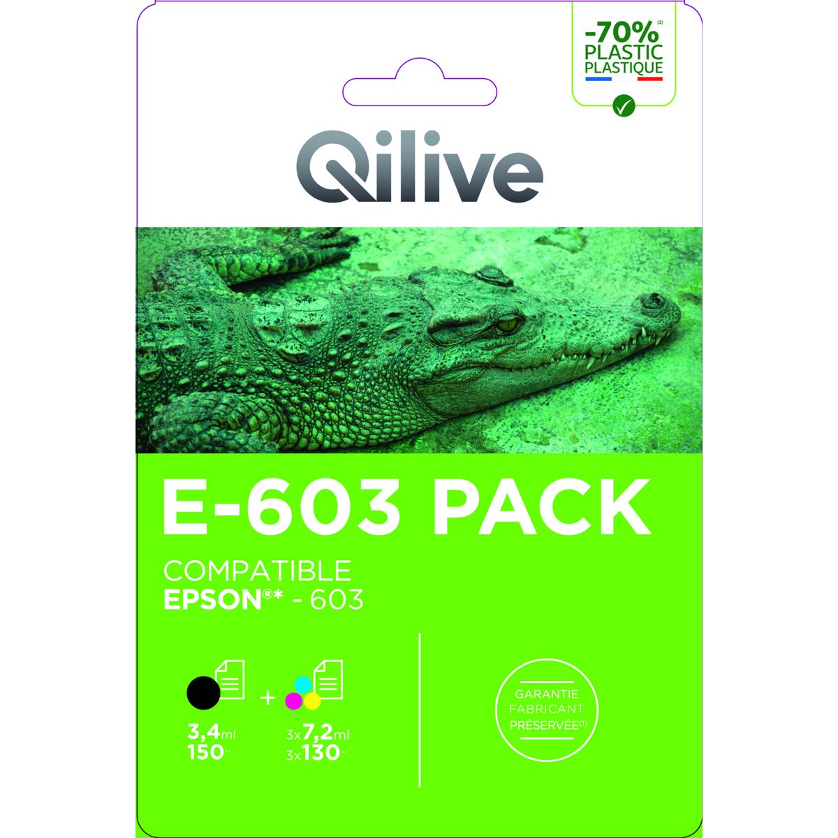 QILIVE Cartouche imprimante E-603 Pack 
