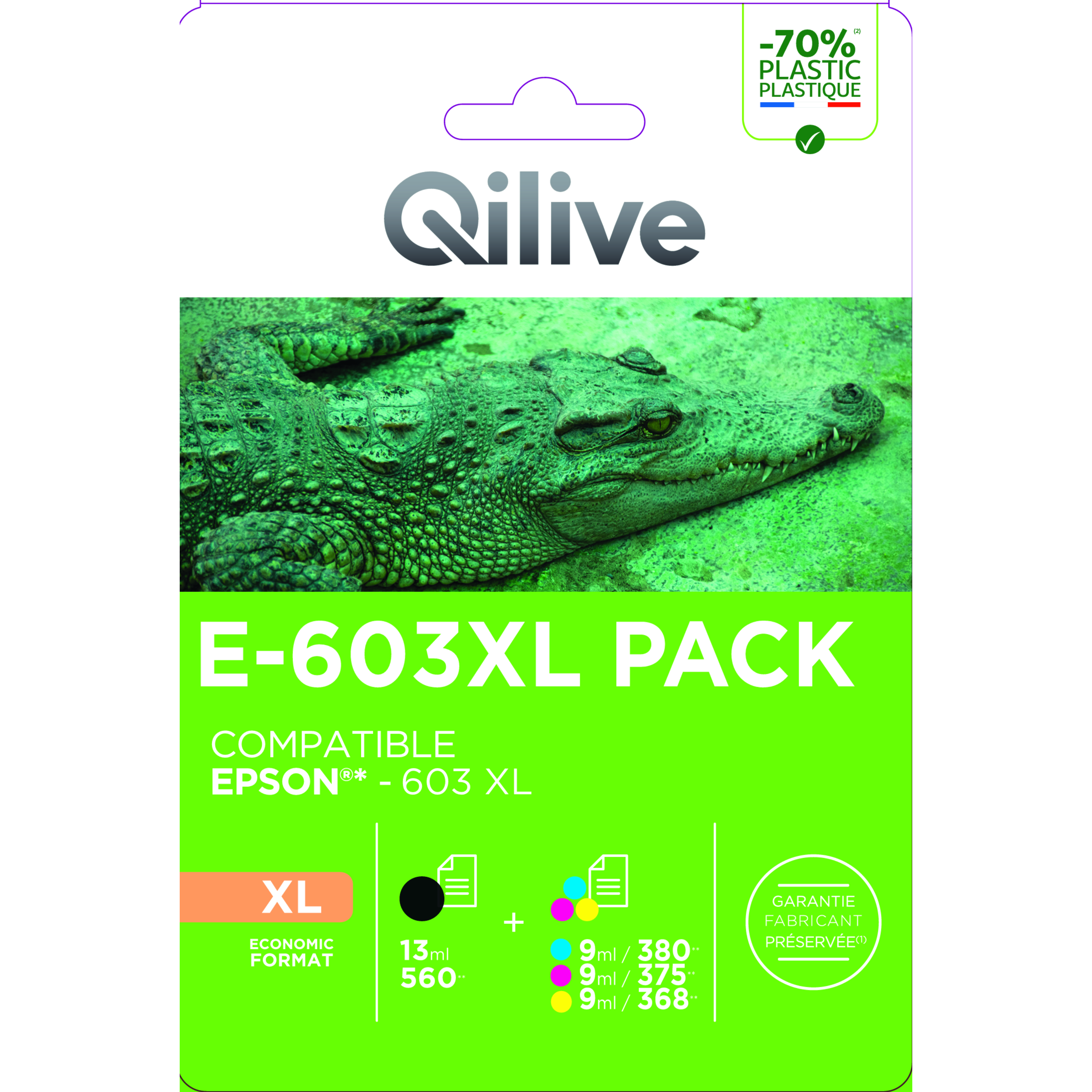 Pack 8 Cartouches 603 XL générique Epson - 4 Couleurs