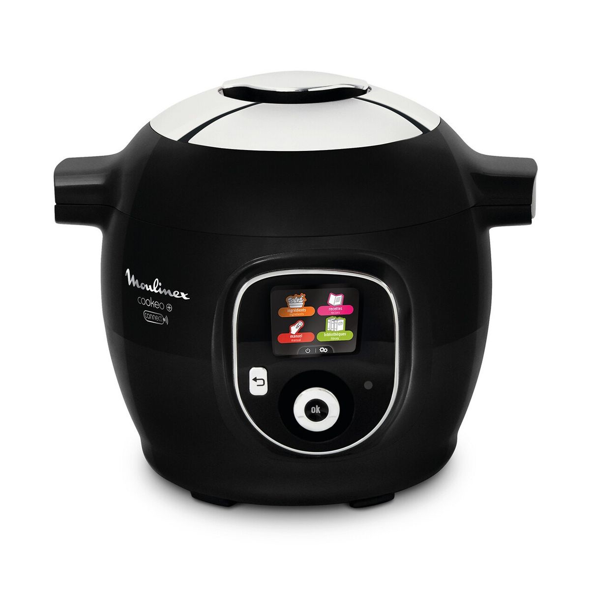 MOULINEX - Multicuiseur CE857800 Cookeo + Connect 6L 200 Recettes