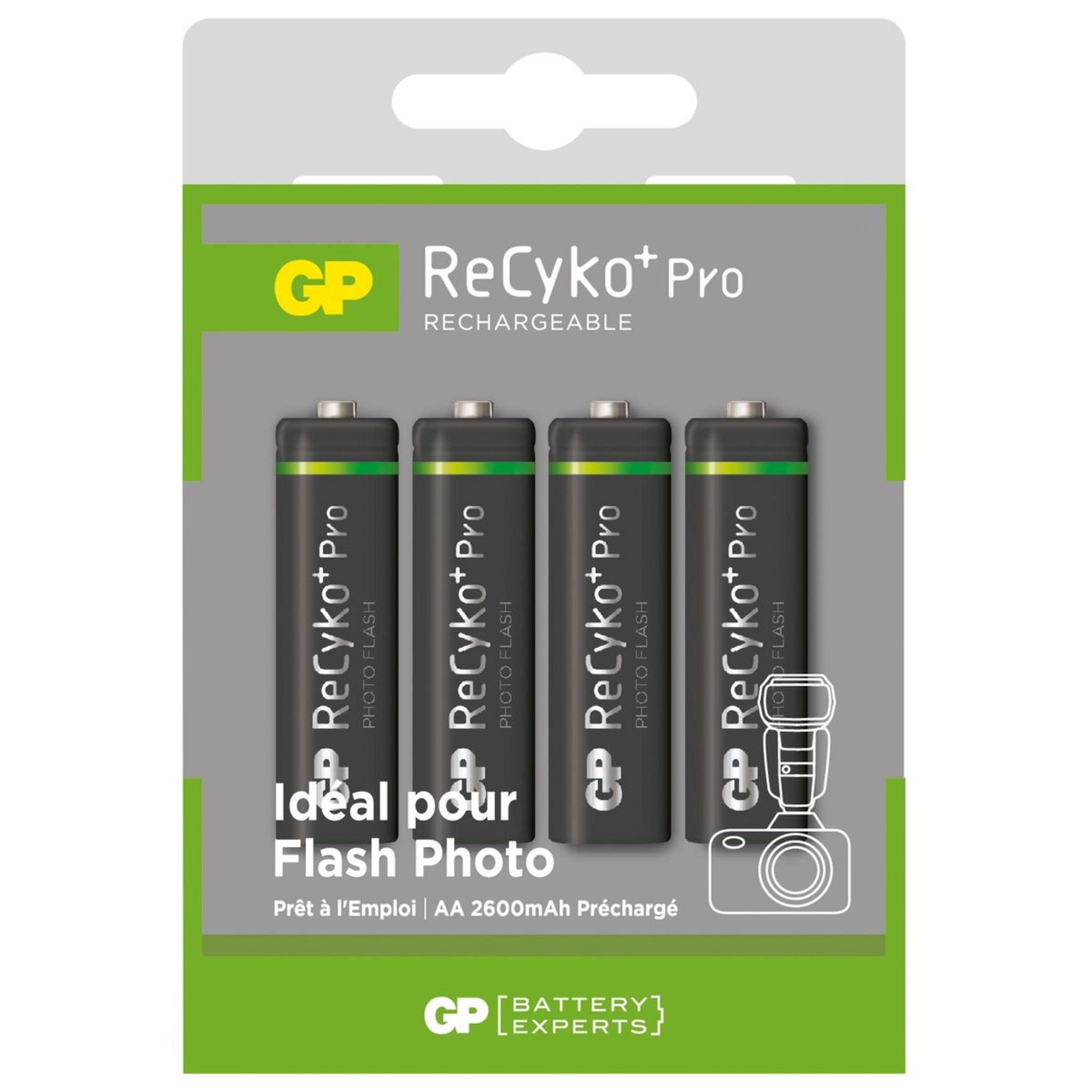 GP : 6 piles AA rechargeables LR6 2600 mAh