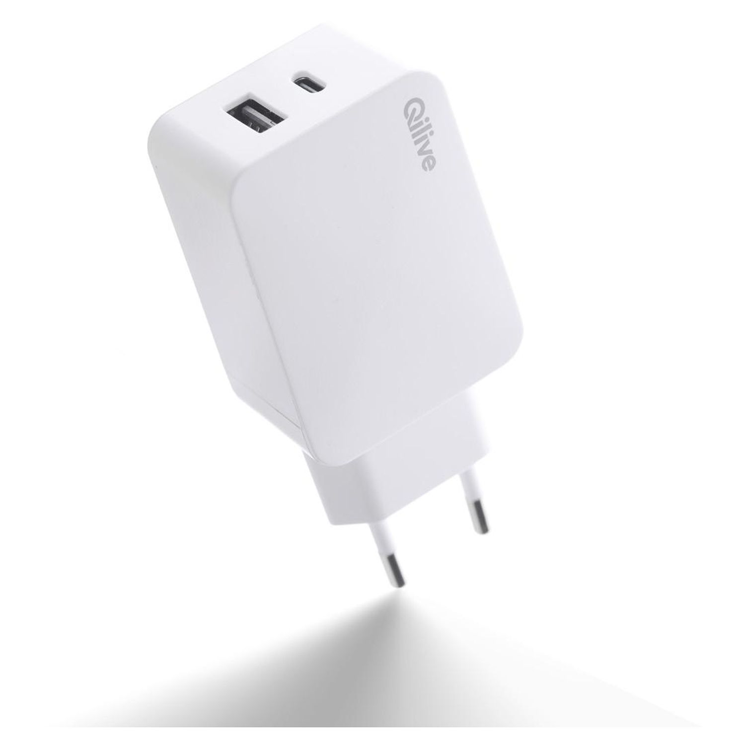 Adaptateur USB-C Mâle vers Double USB-C Femelle, Audio + Charge - Blanc -  Français