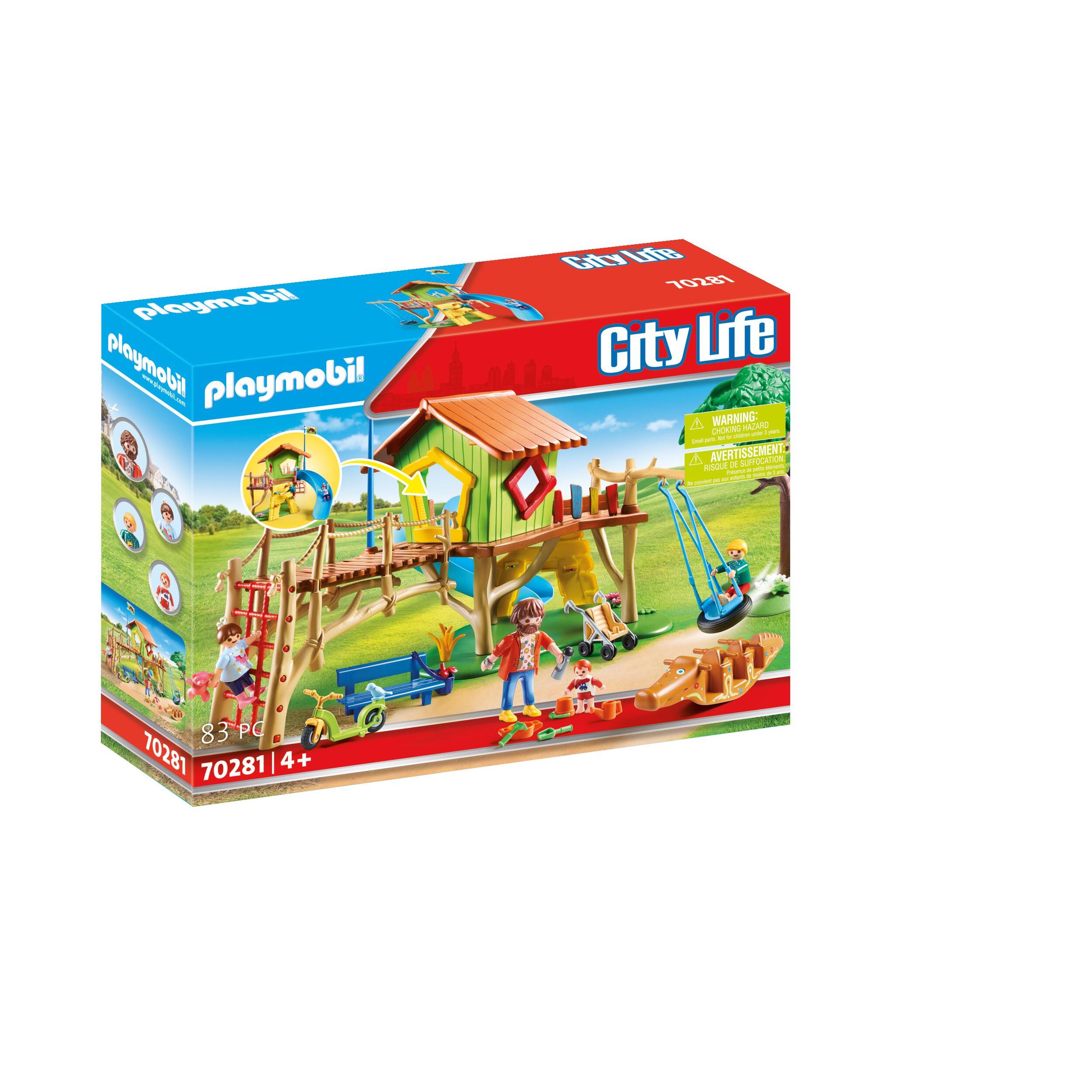 PLAYMOBIL City Life 70281 Parc de jeux d ete enfants pas cher Auchan