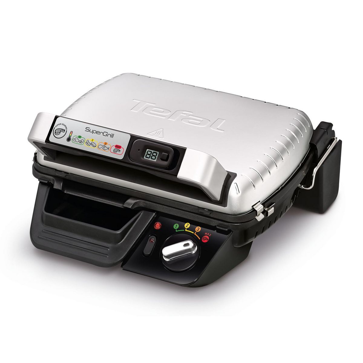 TEFAL Grill viande GC451B12 - Noir pas cher 