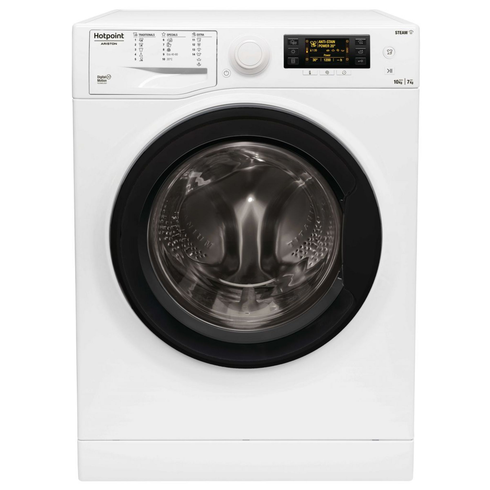 HOTPOINT Lave-linge séchant AQD1072D697EU - Lavage 10 kg / séchage 7 kg -  Moteur induction - Classe A - 1600 tours/min - Blanc - Cdiscount  Electroménager