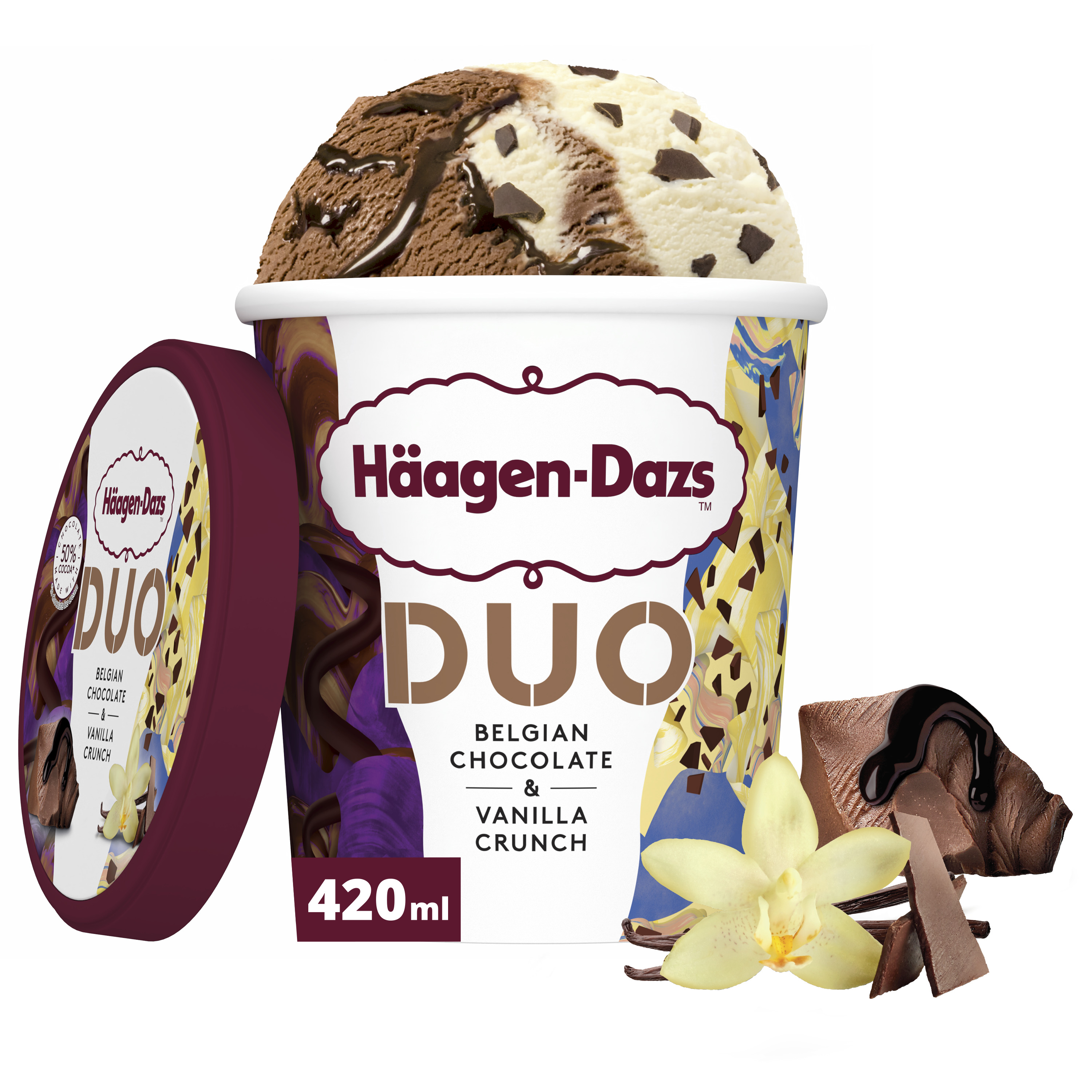 Glace en pot chocolat belge Haagen Dazs 460ml - Kibo