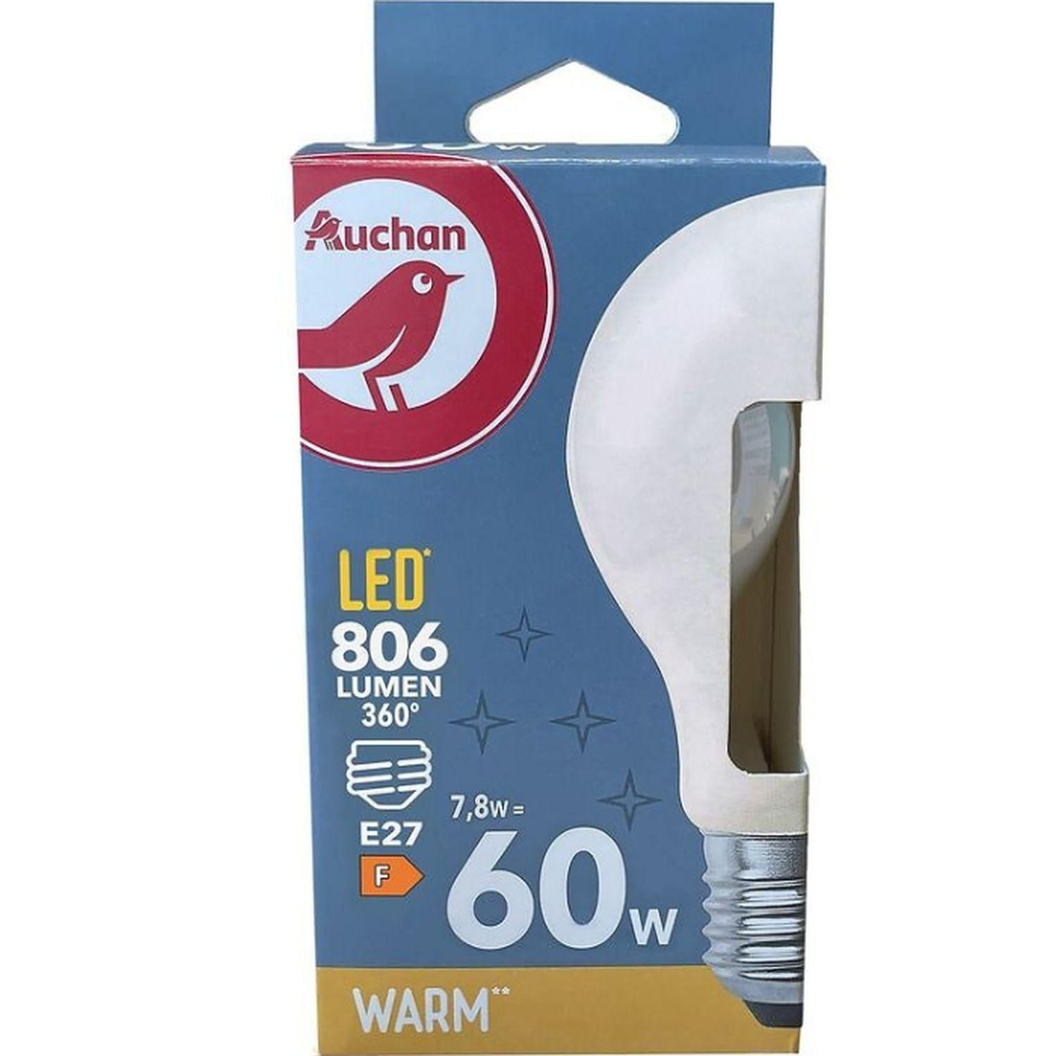 Ampoule LED E27 Standard Filement Blanc-chaud 40W x1 PHILIPS : l