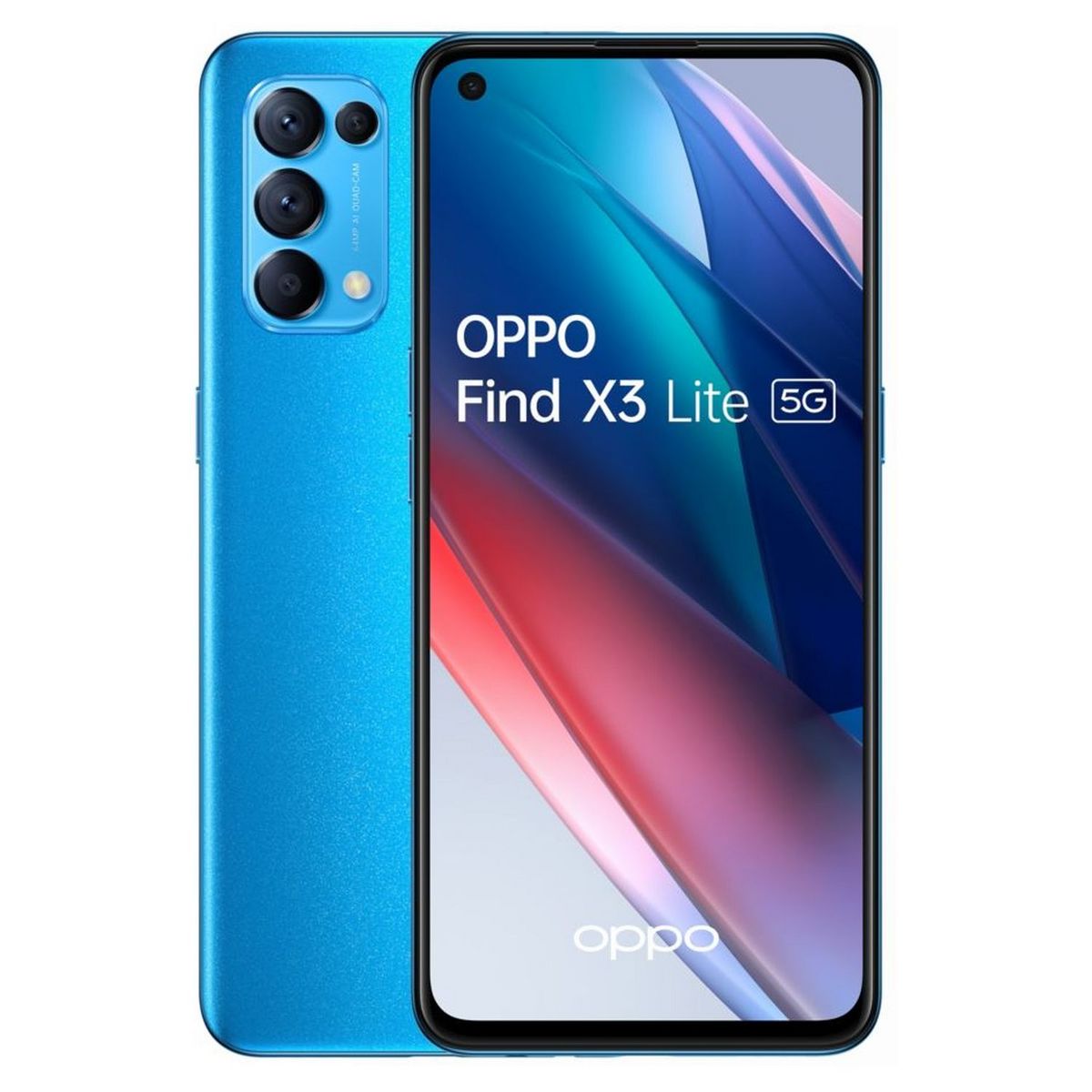 OPPO Smartphone Find X3 Lite 128 Go 5G  6.43 pouces Bleu Double NanoSim