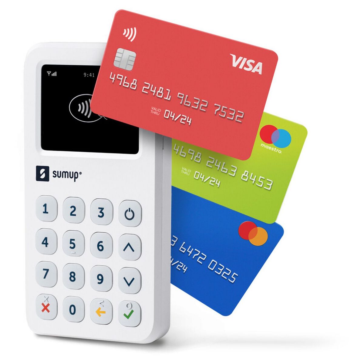 SUMUP Terminal de paiement lecteur de cartes bancaires 3G+Wifi pas