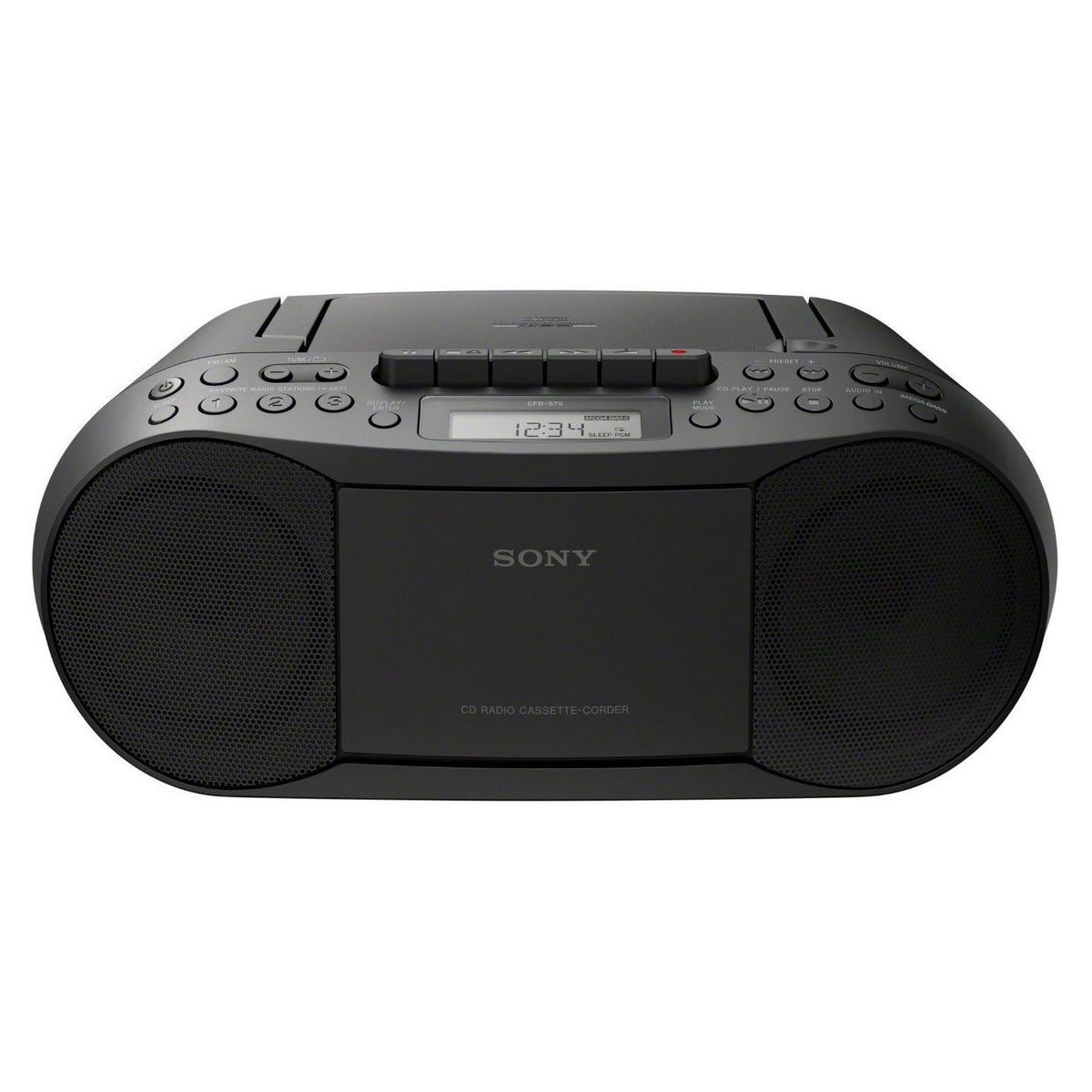 SONY Radio CD/MP3/K7 - CFD-S70 - Noir