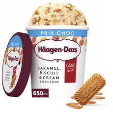 HAAGEN DAZS Pot de crème glacée caramel et biscuit de spéculoos 560g
