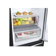 LG Réfrigérateur combiné GBB61BLJMN, 341 L, Froid ventilé